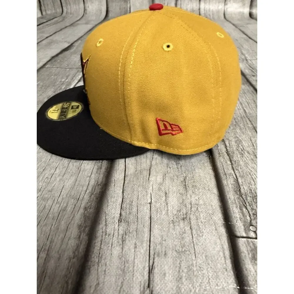 MENS NEW ERA PITTSBURGH PIRATES GOLD CITY CONNECT 59FIFTY FITTED HAT Sz 7 5/8